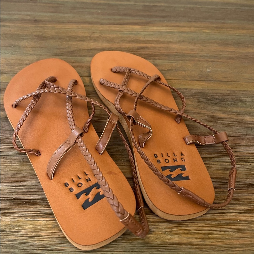 Billabong Women's Tan Braided Sandals